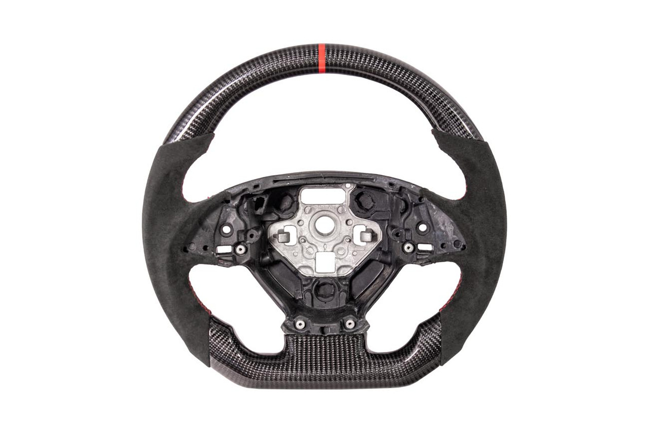 EOS Carbon Fiber Steering Wheel w. Alcantara w/o Center Cover - C7 Corvette LT1 / LT4
