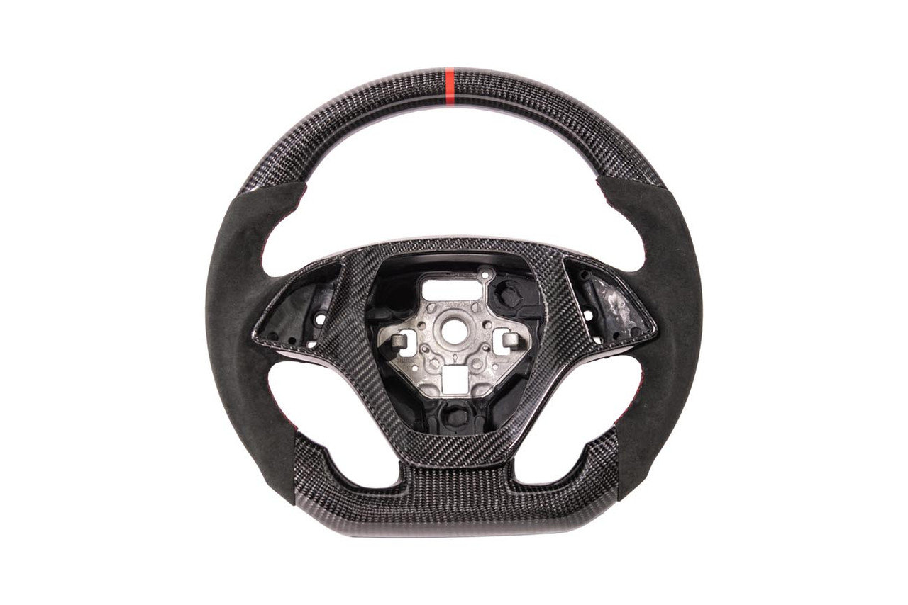 EOS Carbon Fiber Steering Wheel w. Alcantara w. Center Cover - C7 Corvette LT1 / LT4