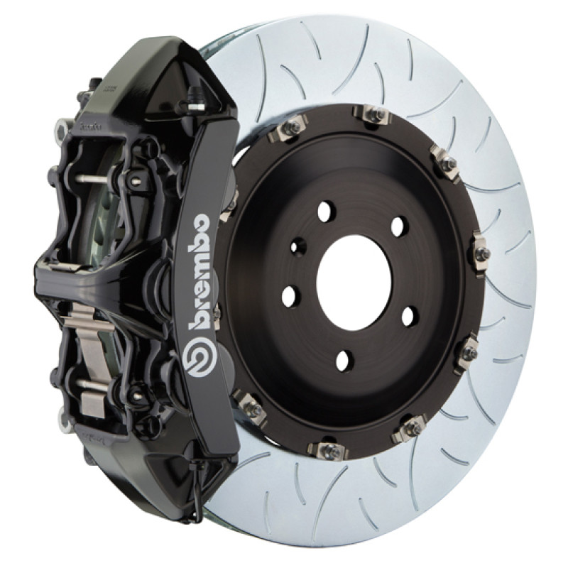Brembo 24+ BMW M30i/530i XDrive Front GT BBK 6 Piston Cast 380x34 2pc Rotor Slotted Type-3 - Black - 1N3.9092A1