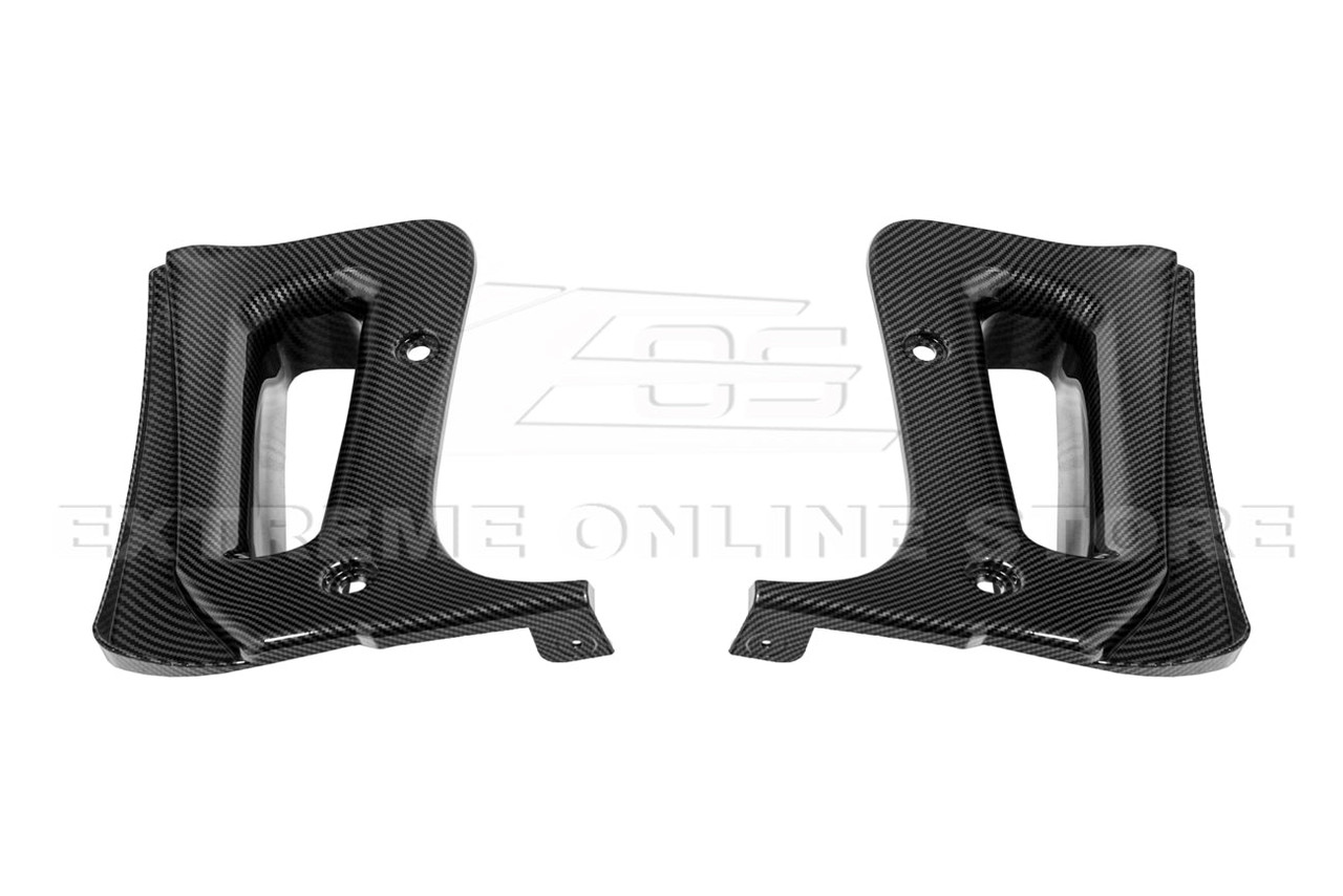 EOS Extended Splash Guards - Front & Rear - HydroDip Carbon - C8 Corvette Z06