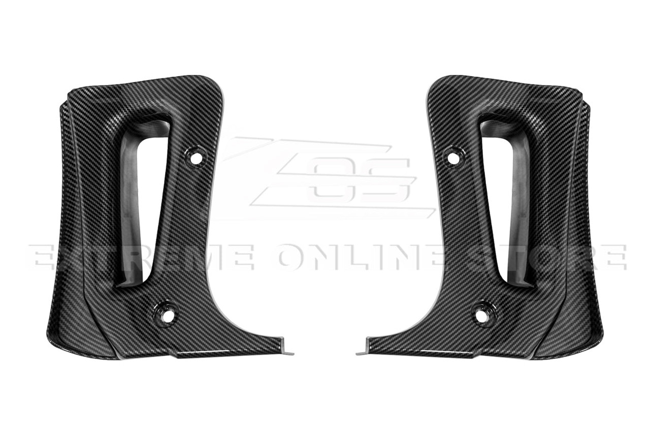 EOS Extended Splash Guards - Front & Rear - HydroDip Carbon - C8 Corvette Z06