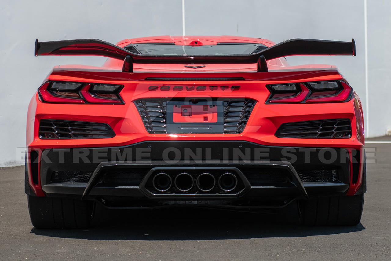 EOS License Plate Backing - Carbon Flash Metallic - C8 Corvette Z06