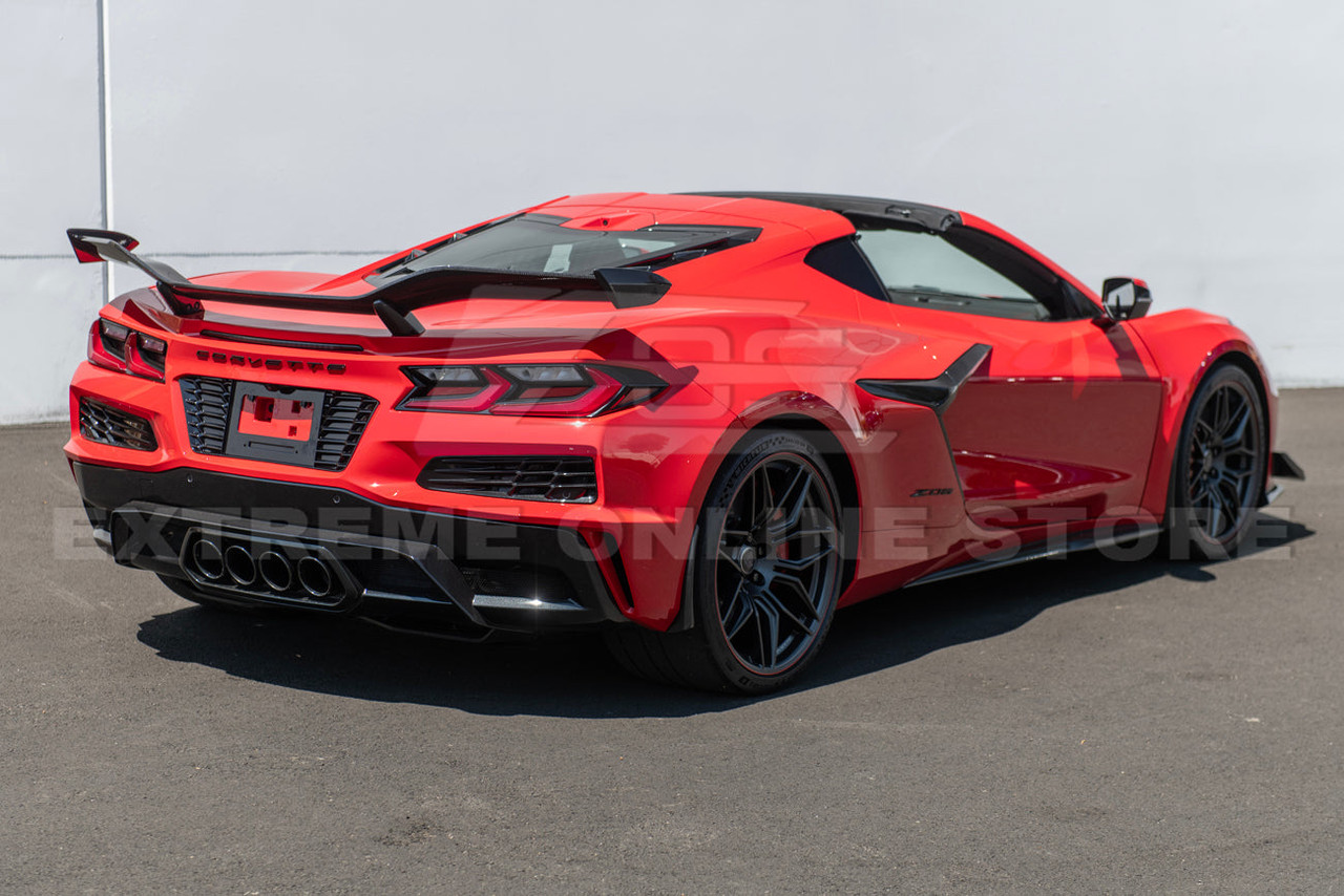 EOS License Plate Backing - Carbon Flash Metallic - C8 Corvette Z06