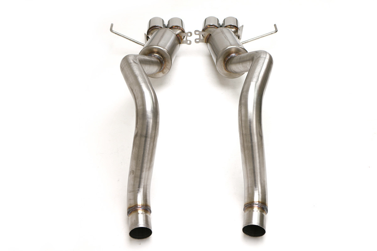B&B Bullet PRT Axleback Exhaust w. Quad Round Tips - C7 Corvette Z06 LT4