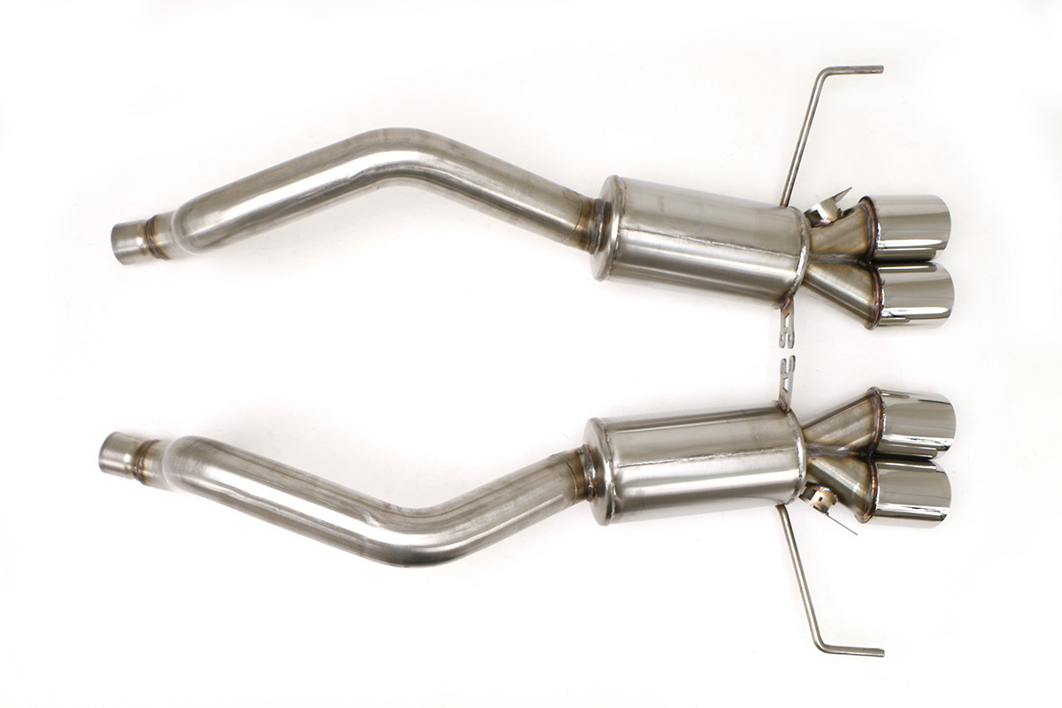 B&B Bullet PRT Axleback Exhaust w. Quad Round Tips - C7 Corvette Z06 LT4