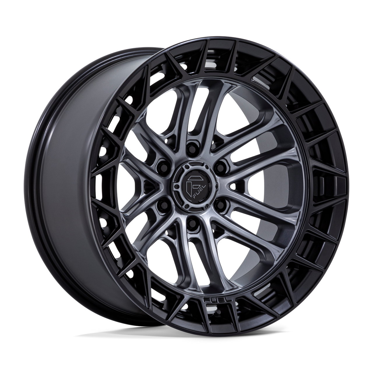 Fuel Celsius 17x9 / 6x139.7 / -12 Offset / Matte Gunmetal w. Matte Black Lip