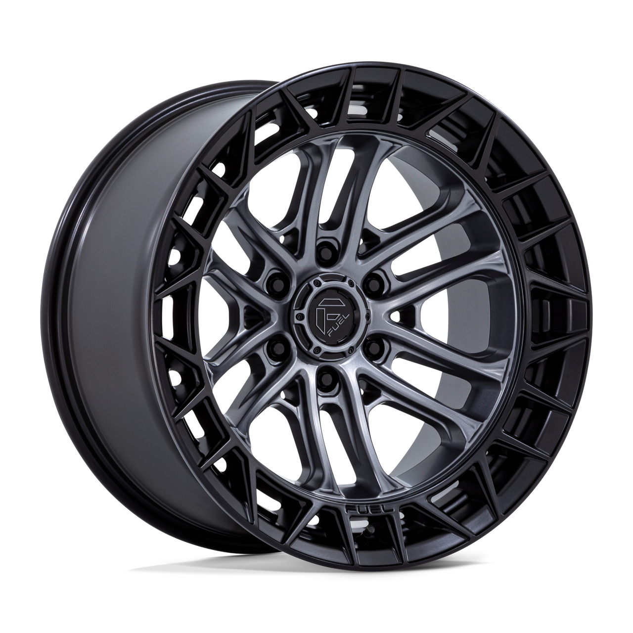 Fuel Celsius 17x9 / 6x139.7 / -12 Offset / Matte Gunmetal w. Matte Black Lip