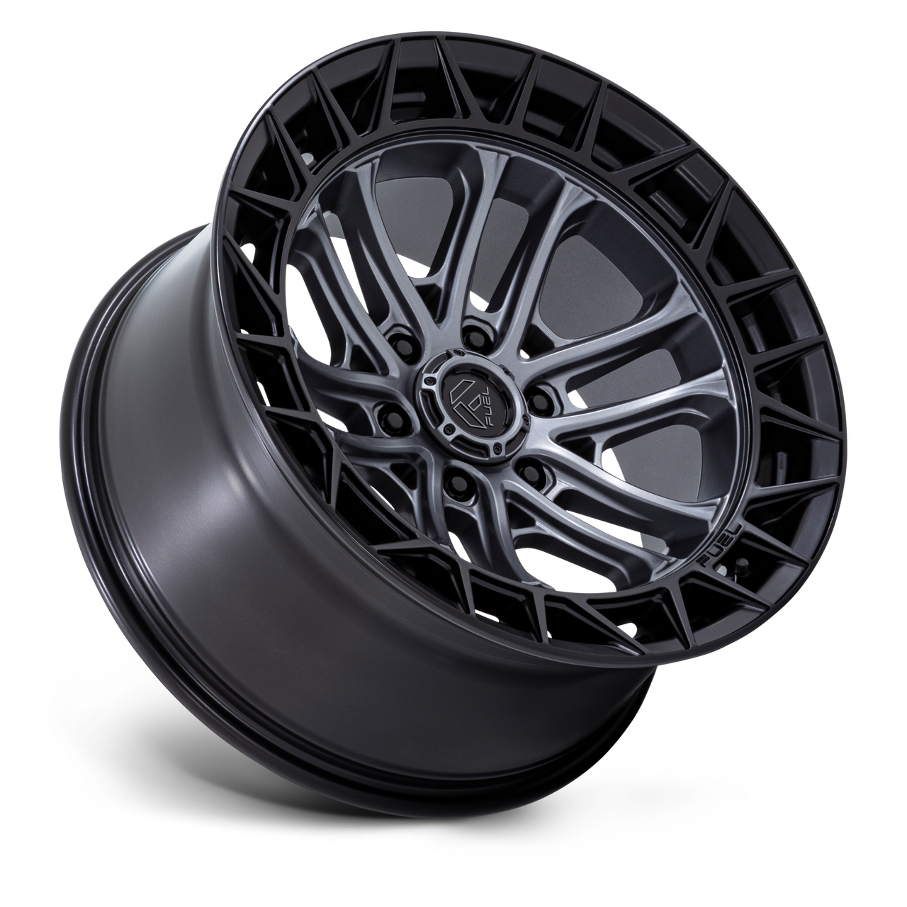 Fuel Celsius 17x9 / 6x139.7 / -12 Offset / Matte Gunmetal w. Matte Black Lip