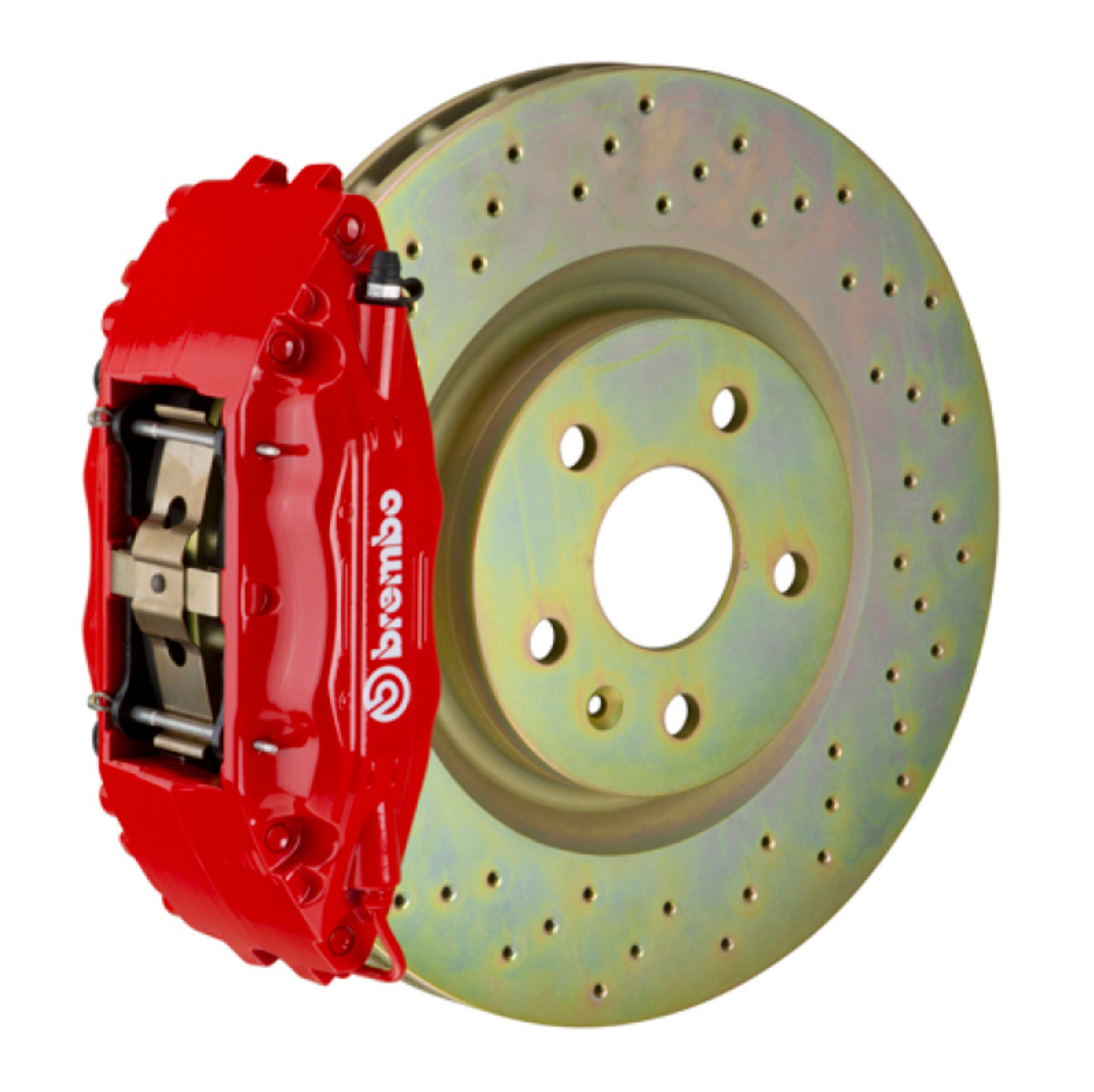 Brembo 12-16 Front-S Front GT BBK 4 Piston Cast 326 x30 1pc Rotor Drilled-Red - 1S4.6003A2