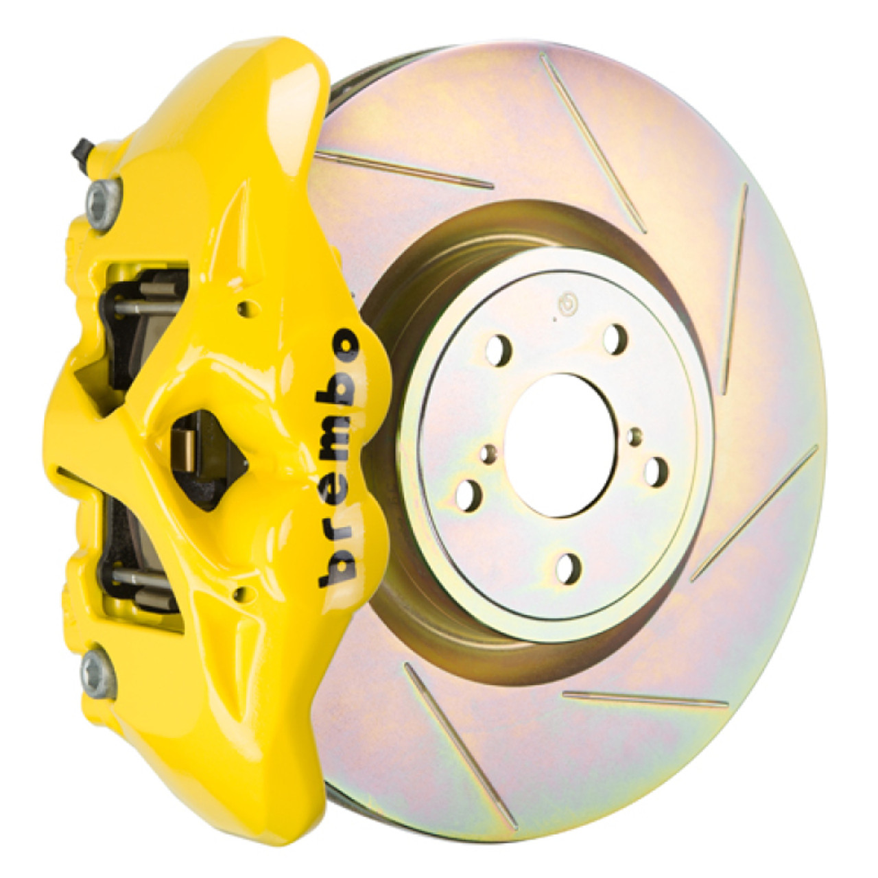 Brembo 15-21 WRX (VA) Front GT BBK 4 Piston Cast 326 x30 1pc Rotor Slotted Type-1- Yellow - 1S5.6002A5