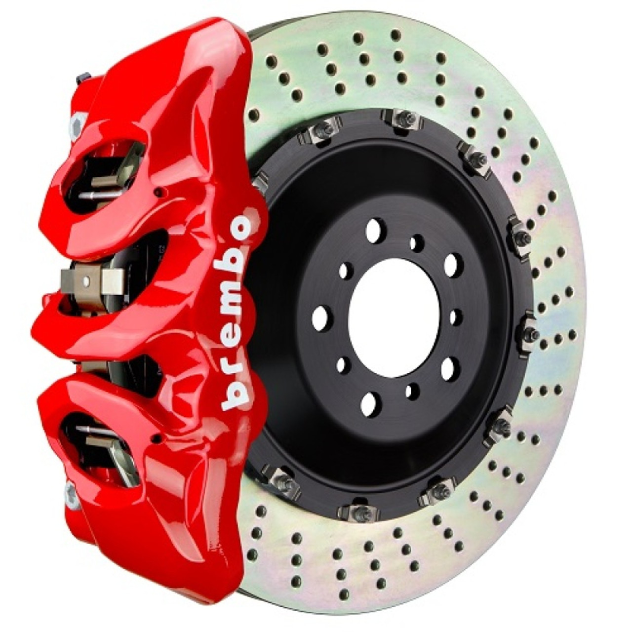 Brembo 25+ BMW X3 30 xDrive/BMW X3 M50 xDrive Fr GT BBK 6 Piston Cast 405x34 2pc Rotor Drilled - Red - 1T1.9513A2