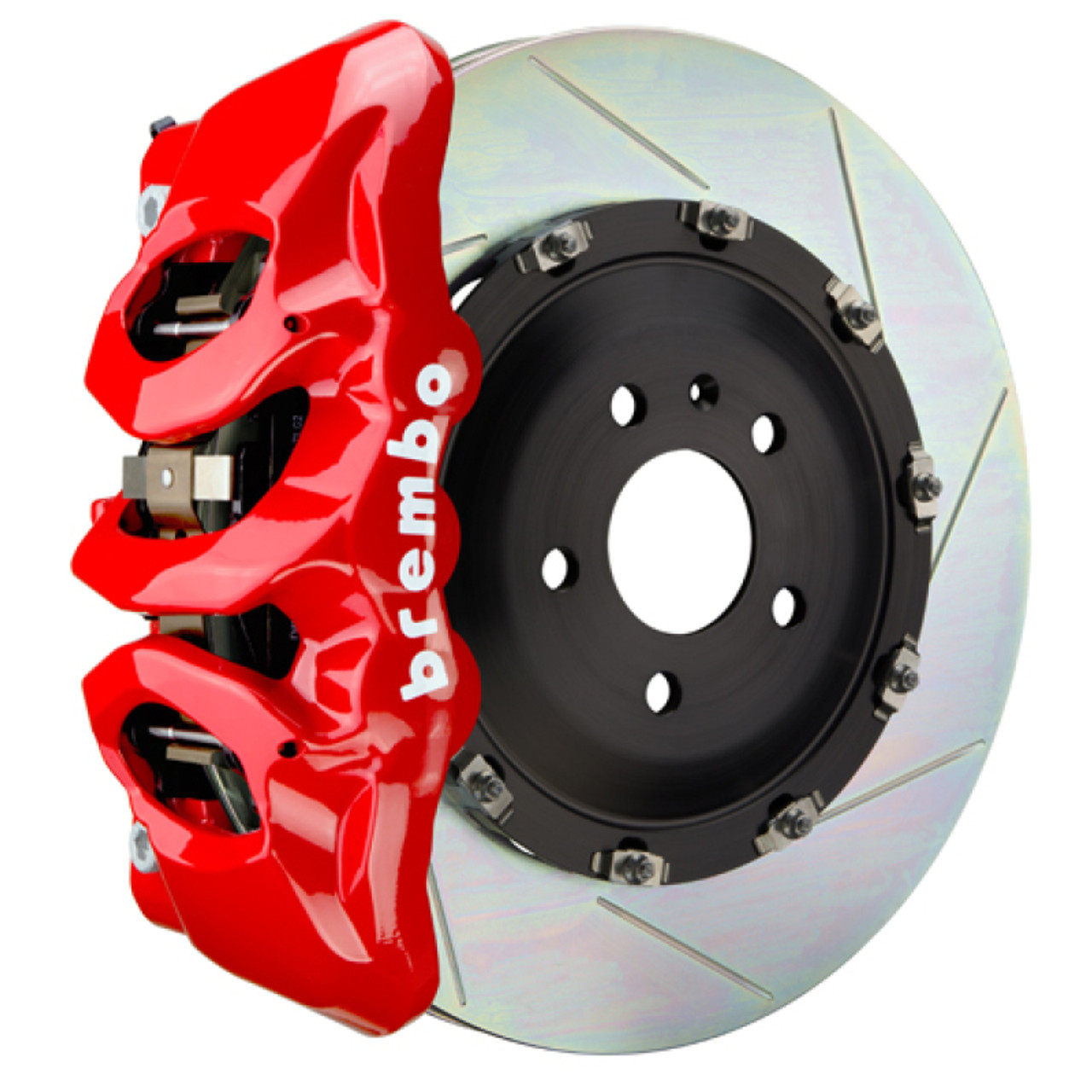 Brembo 25+ BMW X3 30 xDrive (G45) Front GT BBK 6 Piston Cast 380x34 2pc Rotor Slotted Type-1 - Red - 1T2.9040A2