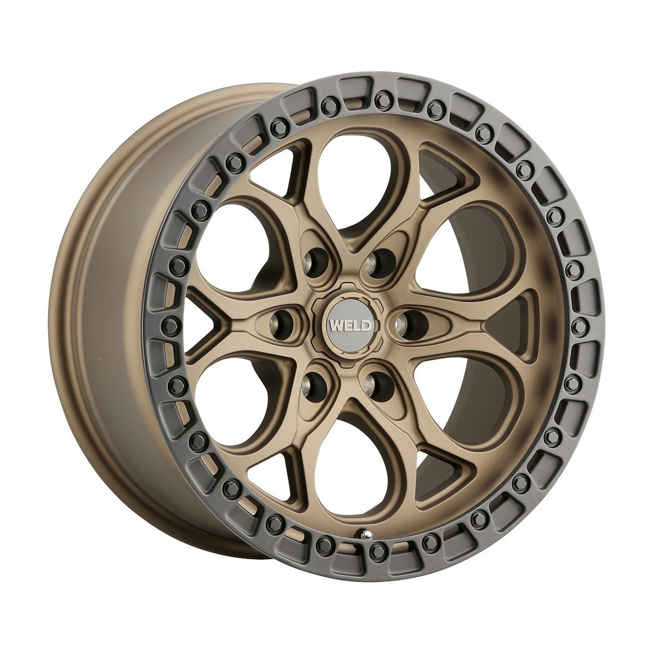 Weld Ledge 6 W106 20x9 / 6x139.7 / +20 Offset / Satin Bronze w. Satin Black Ring