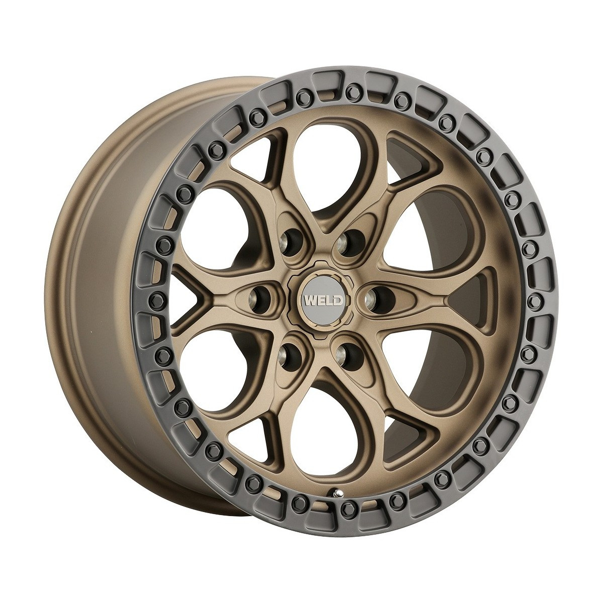 Weld Ledge 6 W106 20x10 / 6x139.7 / +13 Offset / Satin Bronze w. Satin Black Ring