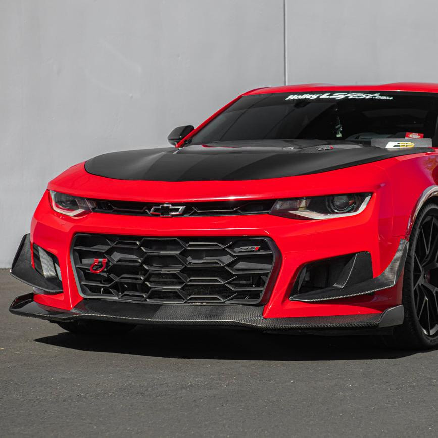 EOS Front Splitter - Carbon Fiber - 2017+ Camaro ZL1 (FLIP-855-BKCF)