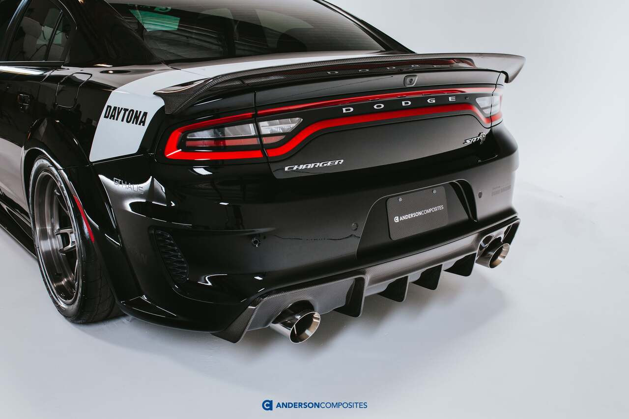 Anderson Composites Type-PS Carbon Fiber SRT Performance Rear Spoiler - 15-23 Dodge Charger