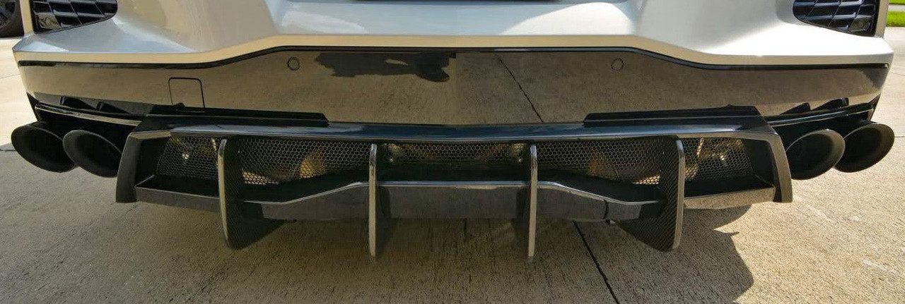 Anderson Composites Carbon Fiber Rear Diffuser Fins - C8 Corvette Stingray