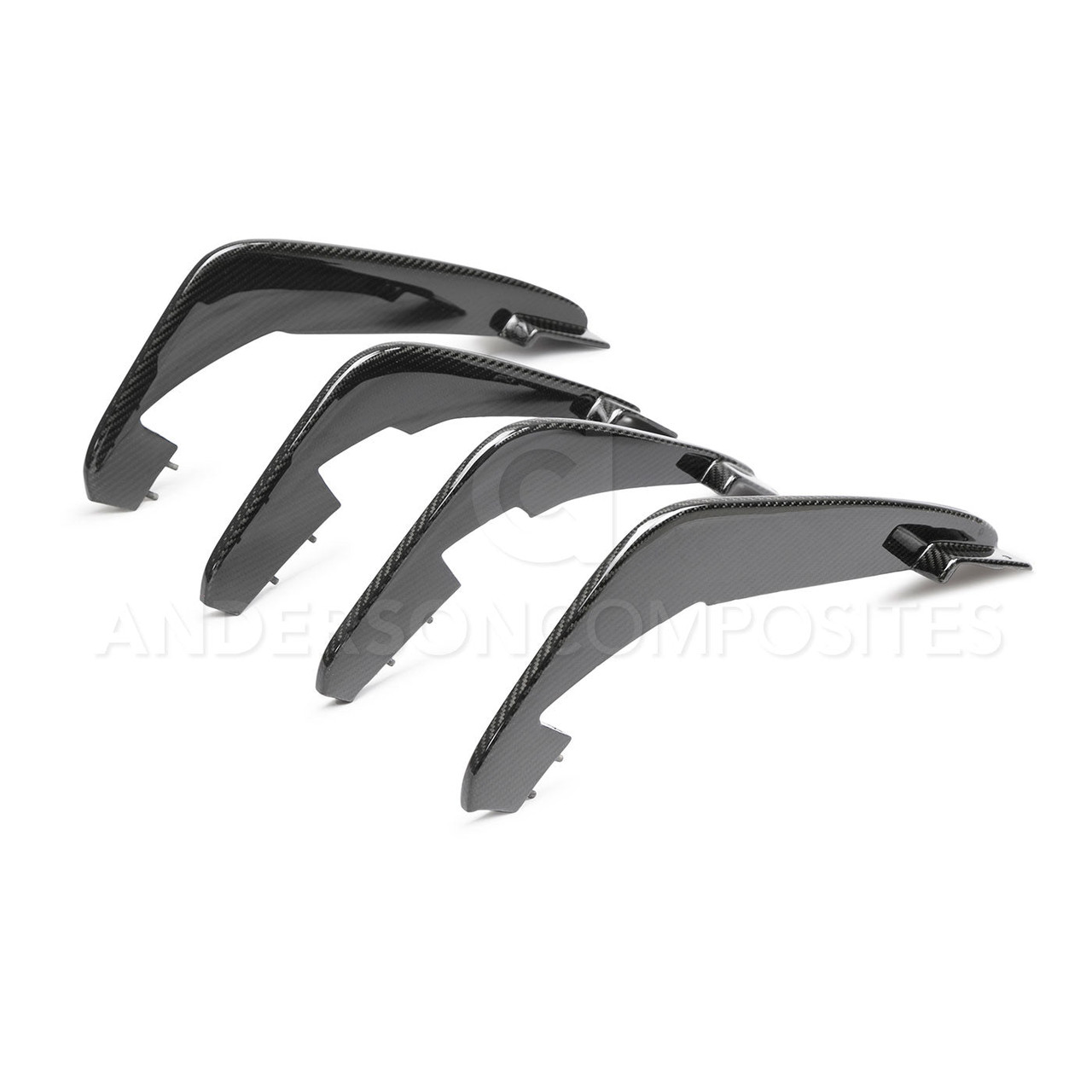 Anderson Composites Carbon Fiber Rear Diffuser Fins - C8 Corvette Stingray