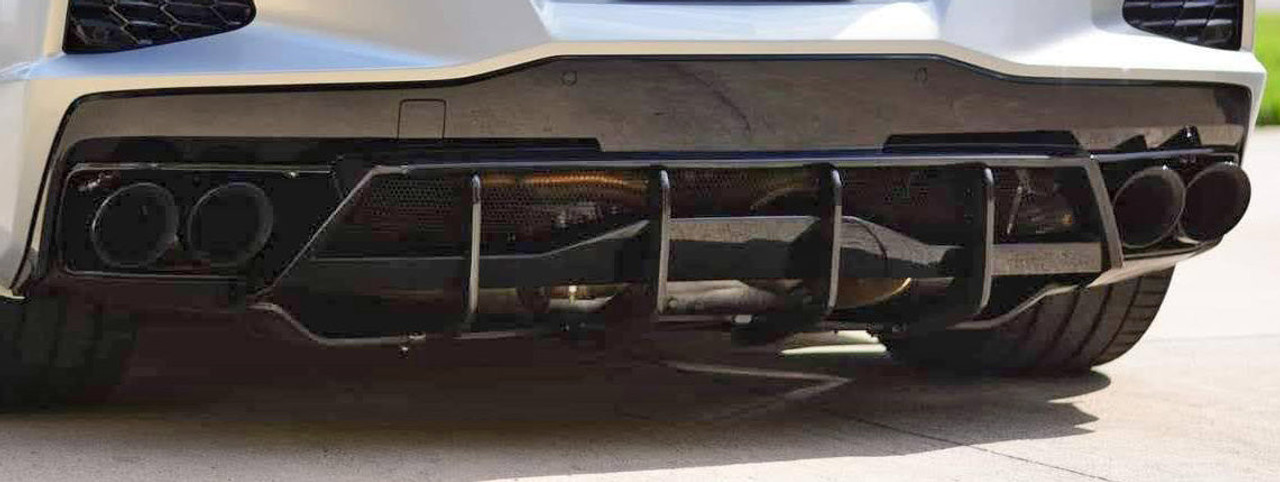 Anderson Composites Carbon Fiber Rear Diffuser Fins - C8 Corvette Stingray