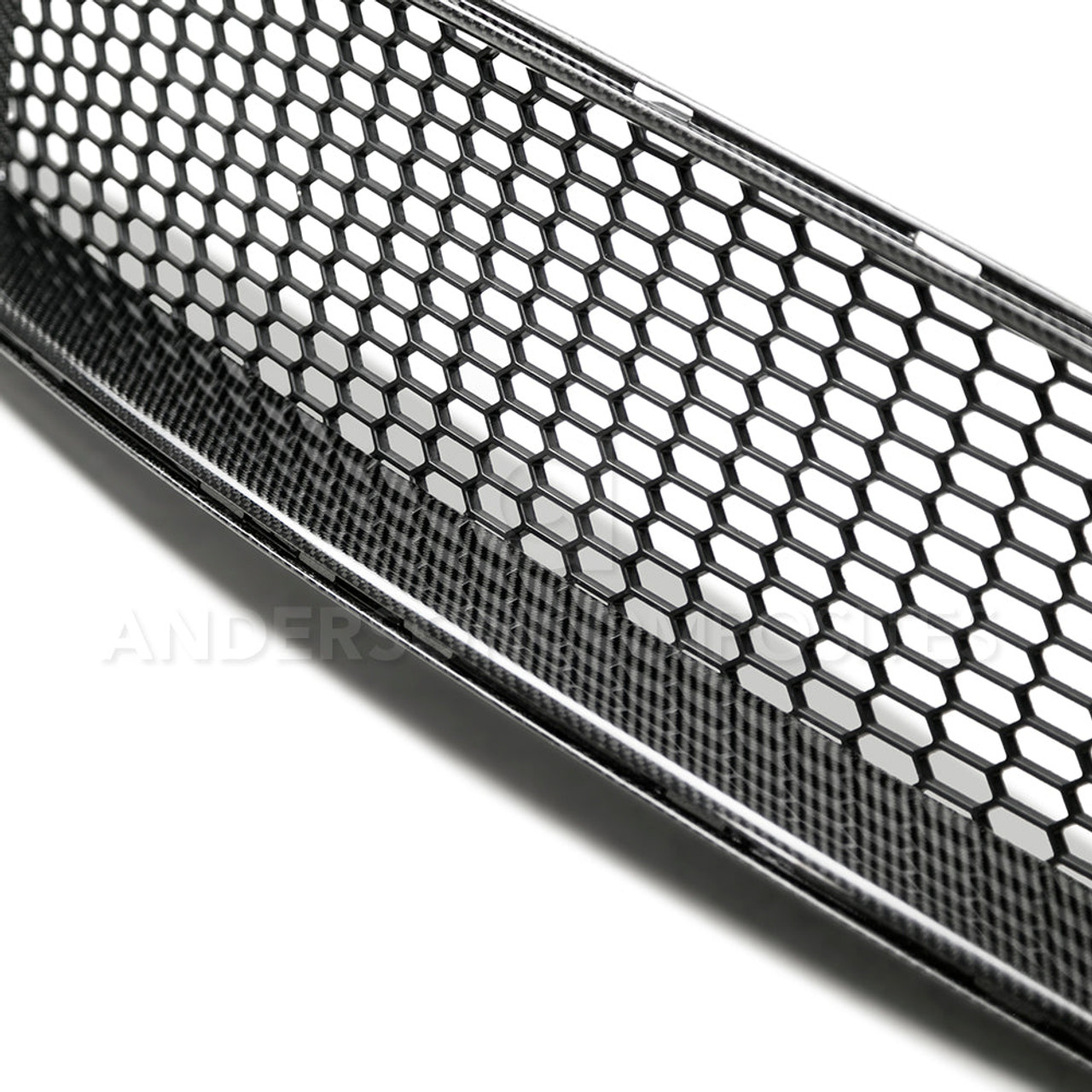 Anderson Composites Type-GT Carbon Fiber Upper Grille - 15-23 Ford Mustang S550