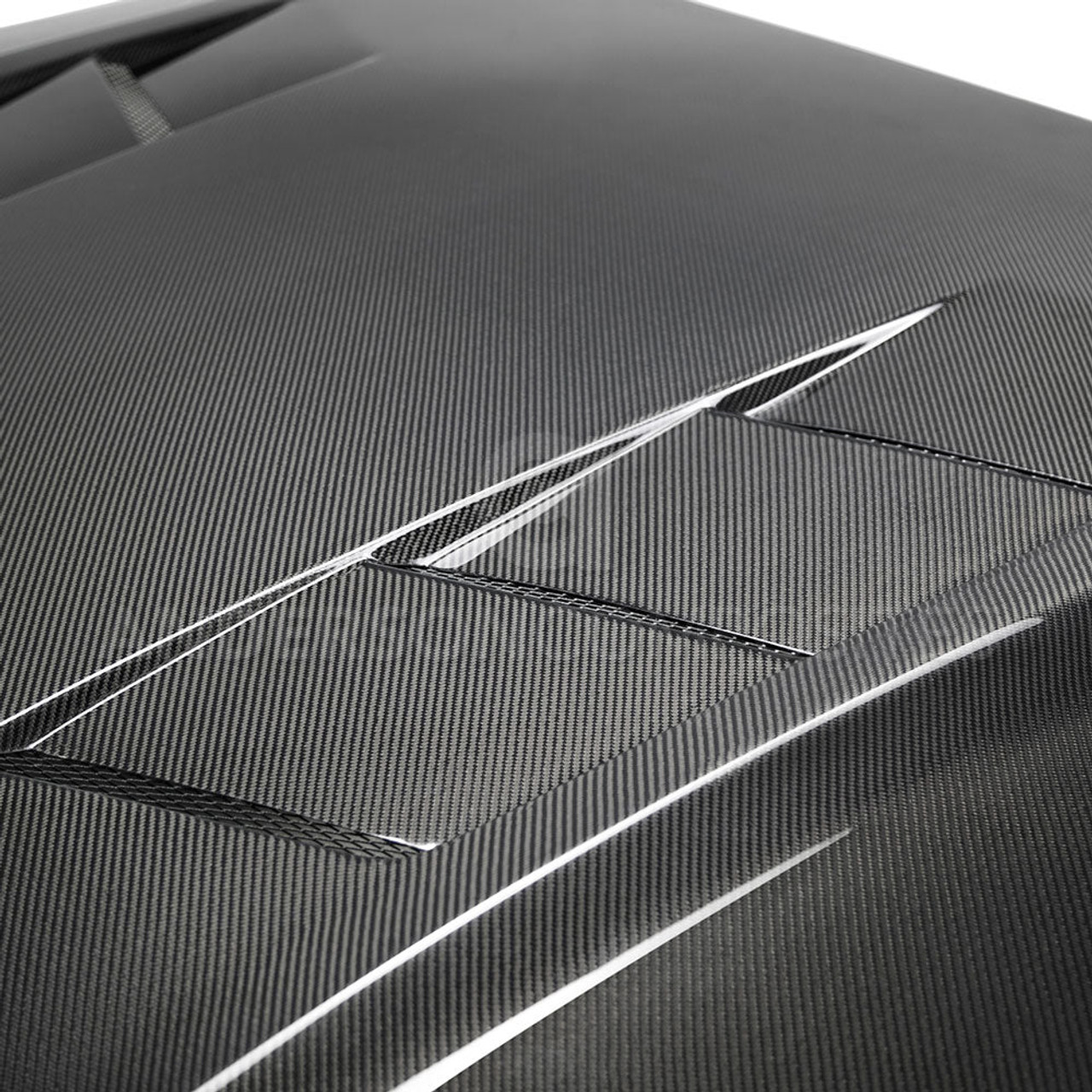 Anderson Composites Type-SA Carbon Fiber Heat Extractor Hood - 18-23 Ford Mustang S550