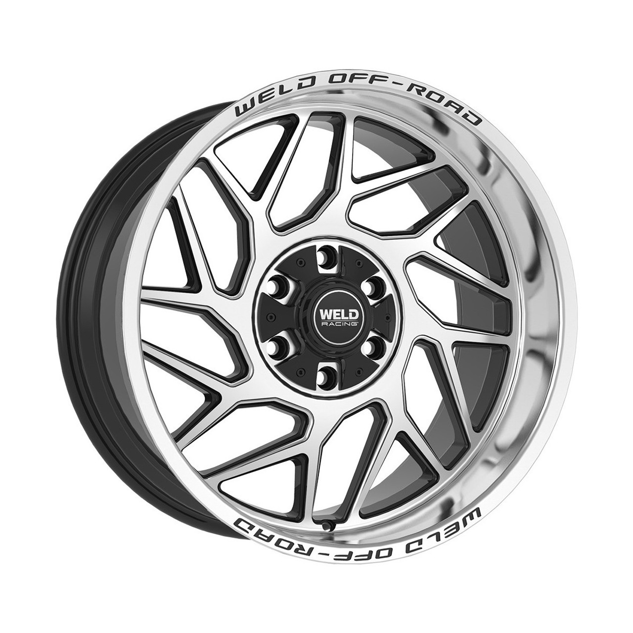 Weld Fulcrum W118 20x10 / 6x135 / -18 Offset / Gloss Black Machined Wheel