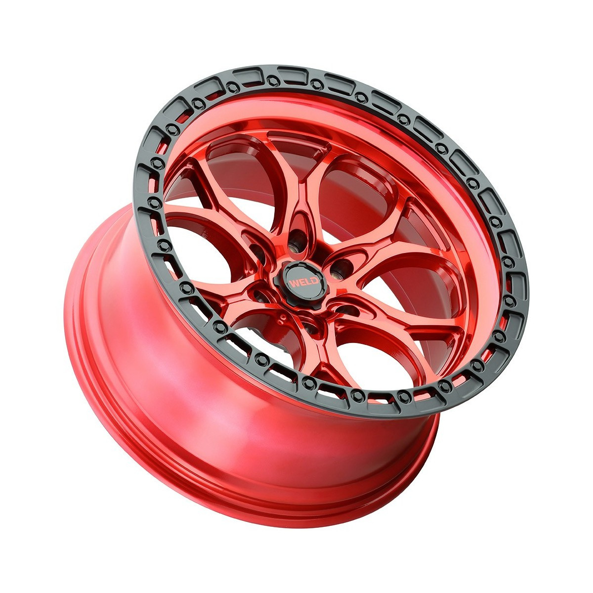 Weld Ledge 6 W134 17x9 / 6x139.7 / +0 Offset / Candy Red w. Satin