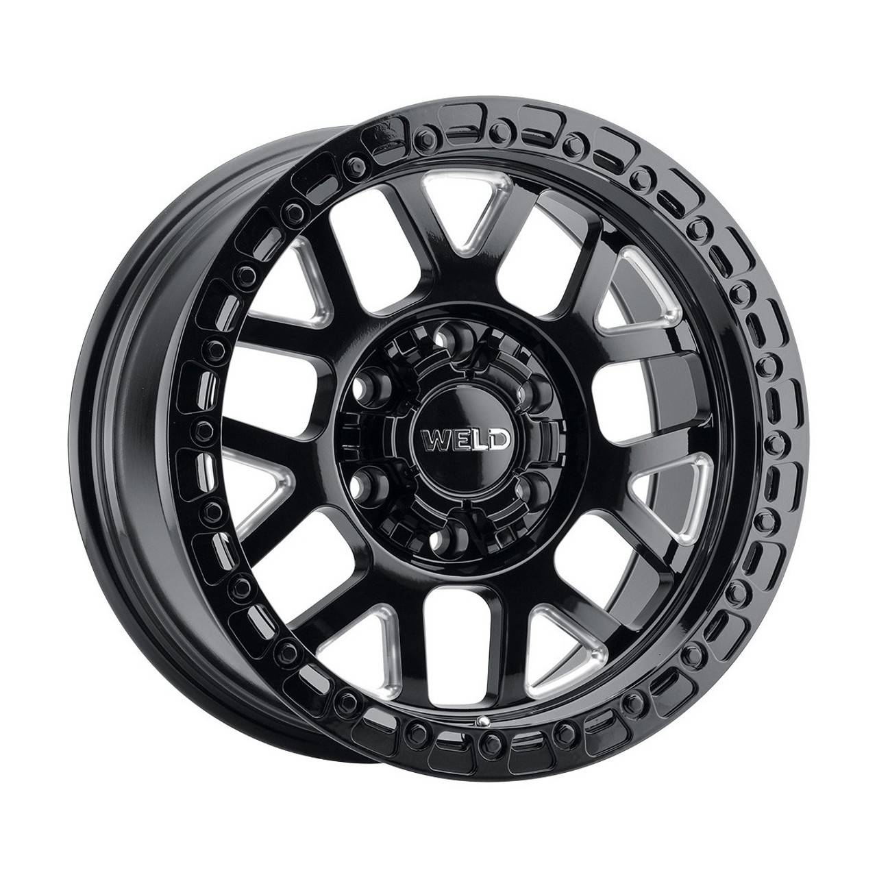 Weld Cinch W105 Wheel 17x10 / 6x135 / -25 Offset / Gloss Black Milled