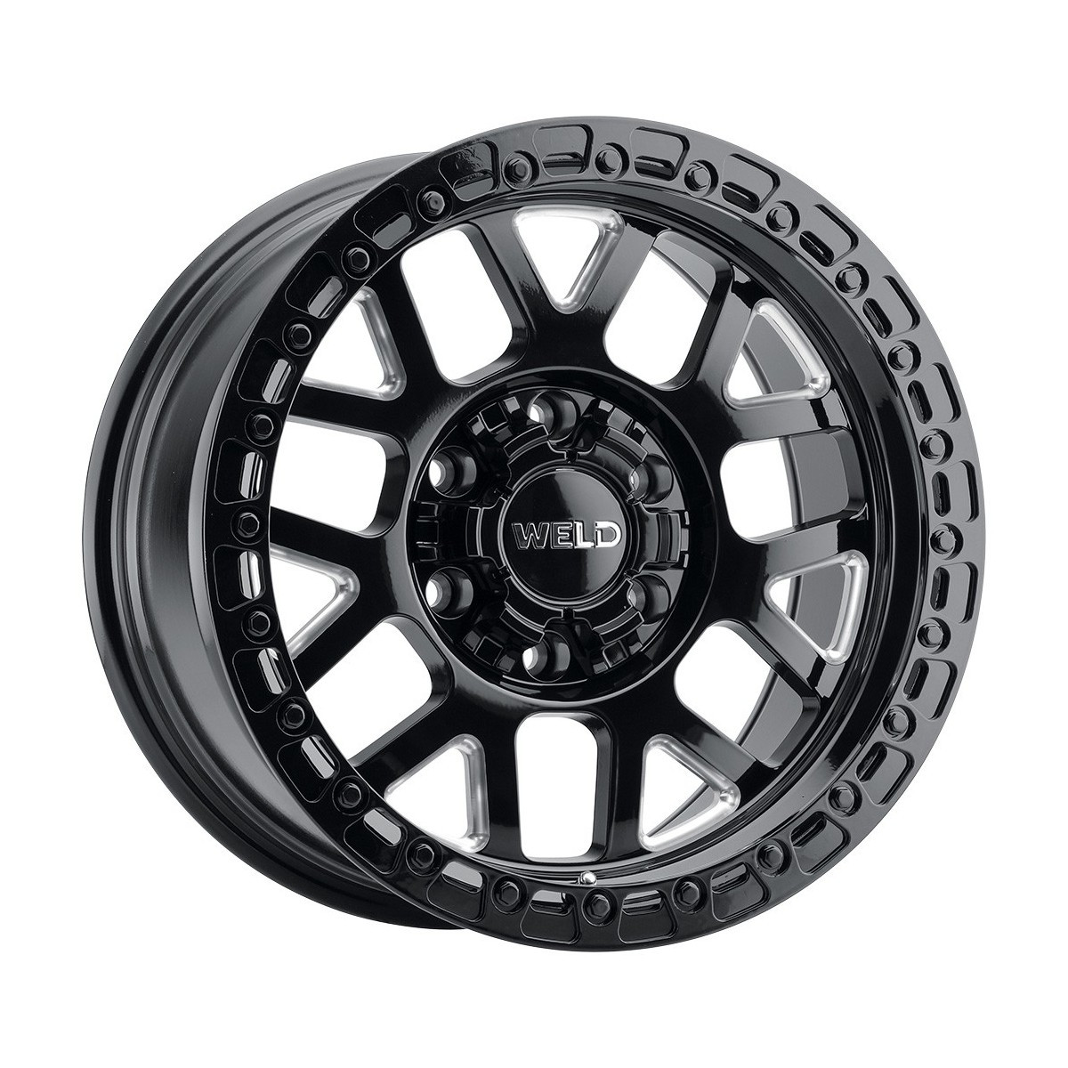 Weld Cinch W105 Wheel 20x10 / 6x135 / -18 Offset / Gloss Black Milled