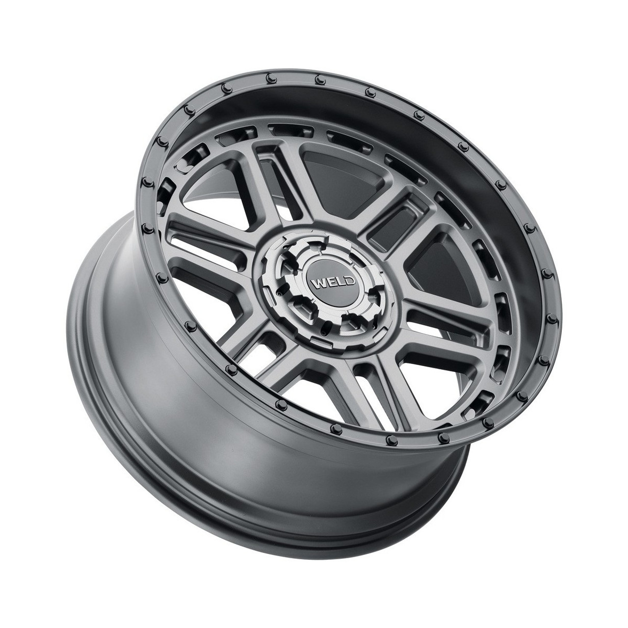 Weld Crux W221 Wheel 20x10 / 6x135 / -18 Offset / Satin Gunmetal w. Satin Black Ring