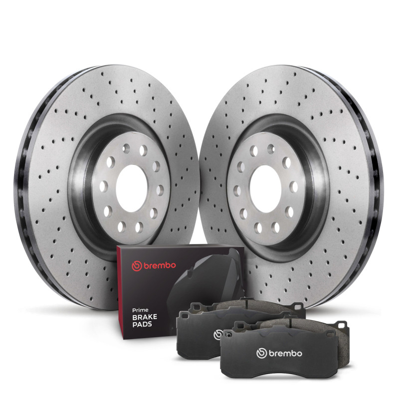 Brembo OE 10-13 Volkswagen Golf/12-13 Golf R/10-14 GTI Front Disc Brake Kit - KTX4081