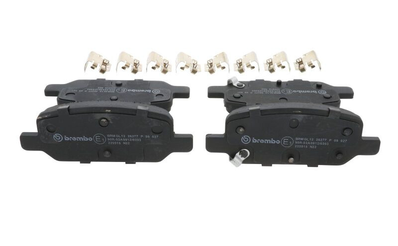 Brembo OE 17-21 Tesla Model 3/2021 Model Y Brake Pad - Rear - P09027 Photo - Close Up