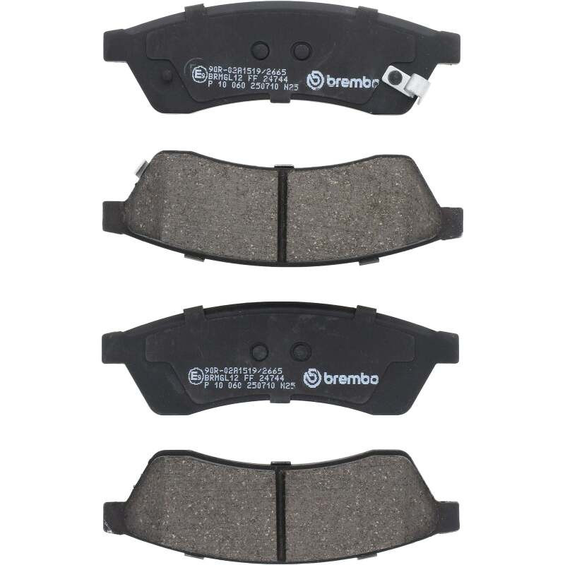 Brembo OE 04-06 Suzuki Verona PRIME Low-Met Brake Pad - Rear - P10060 Photo - Close Up