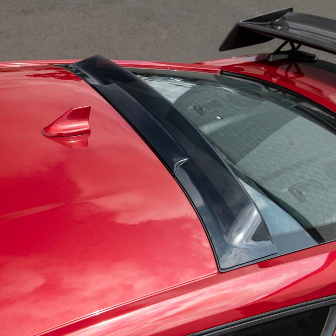 EOS Rear Roof Window Visor Tinted Black - 2024+ Mustang S650