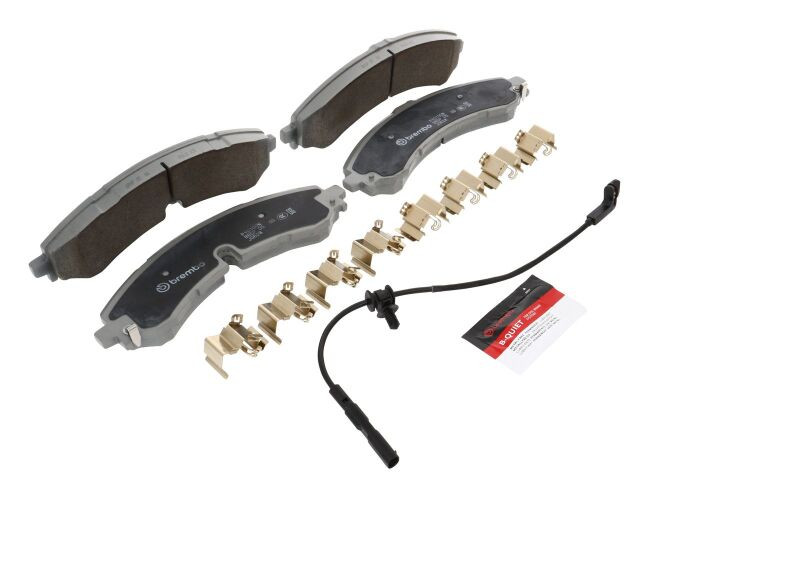 Brembo OE 20-21 Chevy Silverado 2500 HD/3500 HD/GMC Sierra 2500 HD Ceramic Brake Pad - Front - P10100N Photo - Close Up