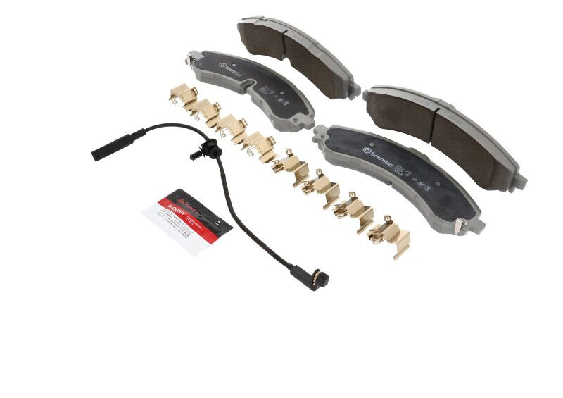 Brembo OE 20-21 Chevy Silverado 2500 HD/3500 HD/GMC Sierra 2500 HD Ceramic Brake Pad - Front - P10100N Photo - Close Up