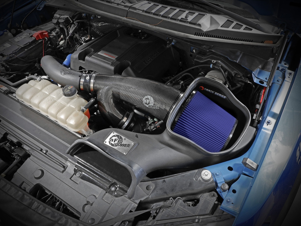 aFe Power Track Series Carbon Fiber Cold Air Intake System w/Pro 5R Filter - 17-20 Ford Raptor