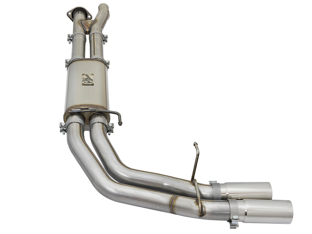 aFe Power  Rebel Series 3 IN 409 Stainless Steel Cat-Back Exhaust System w/ Polished Tip - 17-20 Ford F150 Raptor