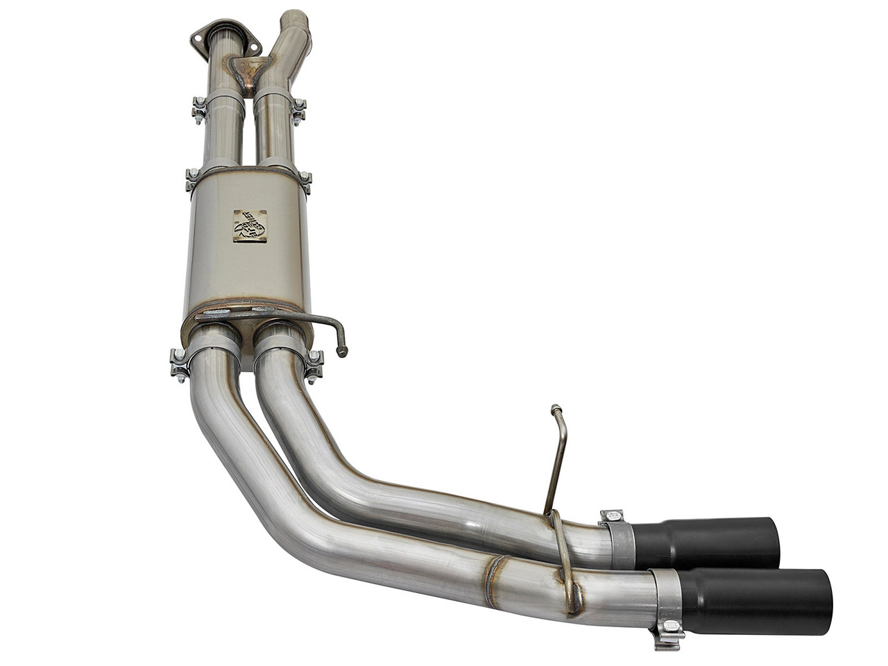 aFe Power  Rebel Series 3 IN 409 Stainless Steel Cat-Back Exhaust System w/ Black Tip - 17-20 Ford F150 Raptor