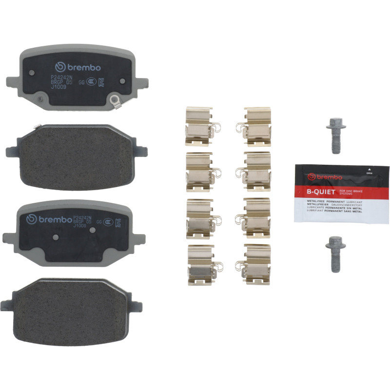 Brembo OE 20-23 Ford Explorer/Police Interceptor/20-22 Lincoln Aviator Ceramic Brake Pad - Rear - P24242N Photo - Primary