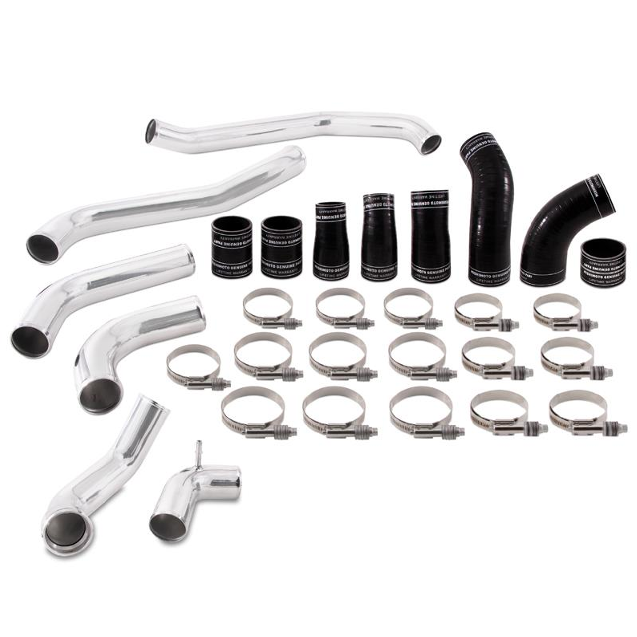 Mishimoto Cold & Hot Side Intercooler Pipe Kit Polished - 17-20 Ford F150 Raptor