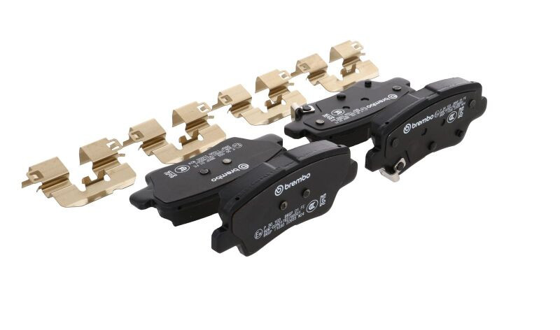 Brembo OE 21-22 Hyundai Accent/19-24 Nexo/2016 Sonata/2019 Sonata PRIME Low-Met Brake Pad - Rear - P30103 Photo - Close Up