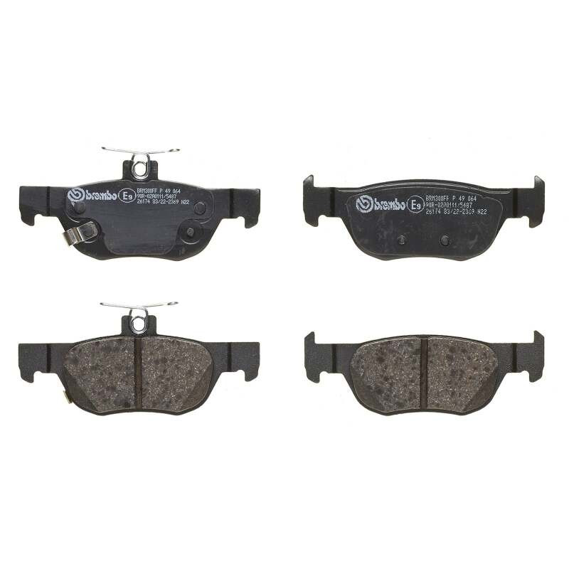 Brembo OE 19-23 Mazda 3/20-23 CX-30 PRIME Low-Met Brake Pad - Rear - P49064 Photo - Close Up