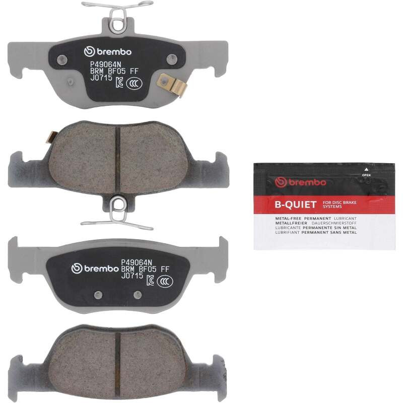 Brembo OE 19-23 Mazda 3/20-23 CX-30 PRIME Ceramic Brake Pad - Rear - P49064N Photo - Close Up