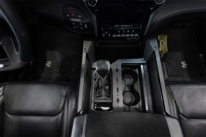 Addictive Desert Designs 2021+ RAM 1500 TRX Center Console Molle Panels & Digital Device Bridge - AC6202201NA