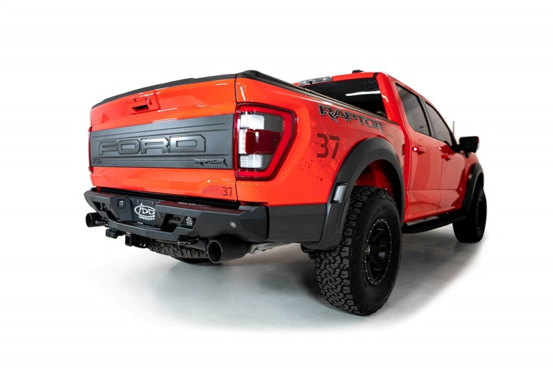 Addictive Desert Designs 2022+ Ford Raptor Stealth Fighter R Bumper w/ 2 Cube Lights - Hammer Black - R210081090103