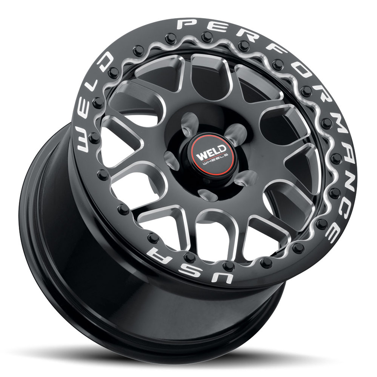 Weld Solana Beadlock 15x10 Rear Wheel - 09-19 CTS-V / 10-24 Camaro / 16-19 ATS-V / 14-16 Chevy SS