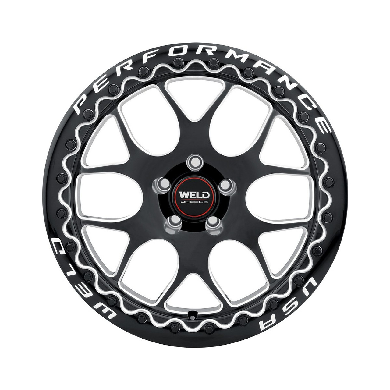Weld Solana Beadlock 15x10 Rear Wheel - C6 / C7 Corvette (S910B0063P45)