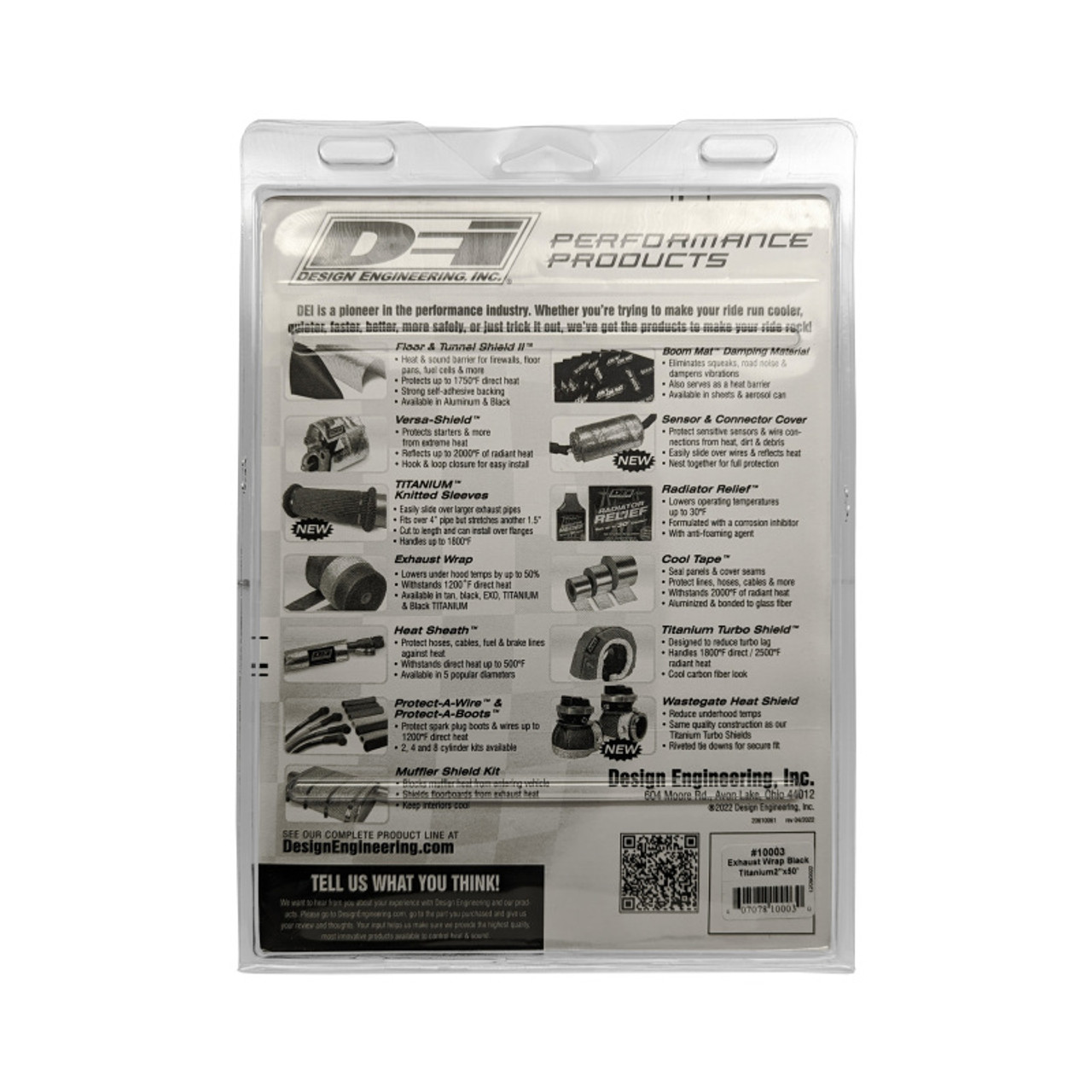DEI Exhaust Wrap 2in x 50ft - Titanium - Black - 10003