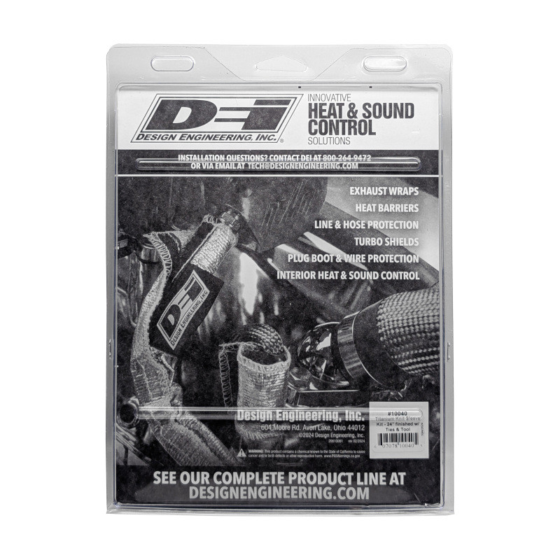 DEI Titanium 4in Knit Exhaust Sleeve - 24in - 10040